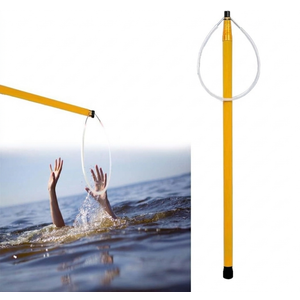 Rescue Hook Water Rescue Pole,4-15ft Telescopic Pool Rescue Hook with Pole, Adjustable Rescue Equipment Lightweight, Emergency Rescue Equipment for Drowning Swimmers (177IN-Orange (Color))