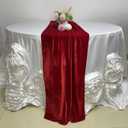 Red Velvet Table Runner, 11ft Luxurious Wedding Reception Decorations Soft Velvet Fabric, Table Runner Overlay for Wedding Event Table Decorations (Red, 20X132inch)