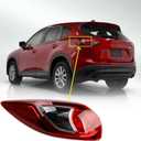 Driver Left Side Tail Light Assembly Compatible With 2013-2016 Mazda CX-5 Rear Brake Lamp KD33-51-160D MA2804111