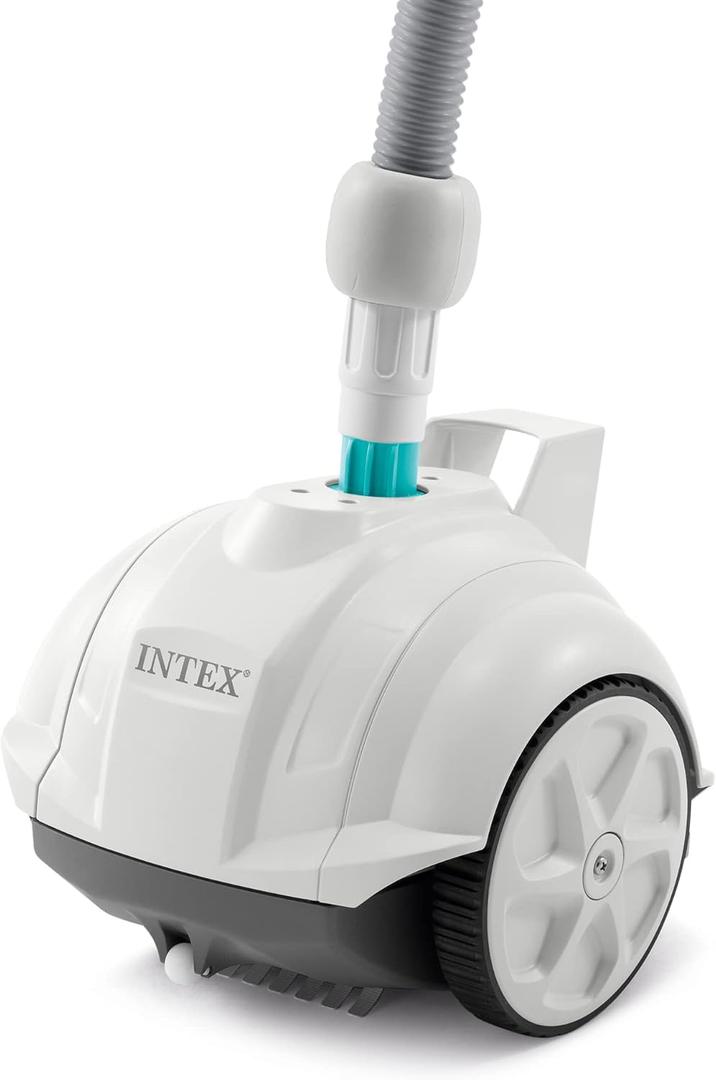 INTEX 28007E ZX50 Suction-Side Above Ground Automatic Vacuum Pool Cleaner: For Smaller Pools Cleans Pool Floor Removes Debris Removable Filter Tray 21ft Tangle Free Hose