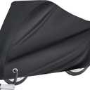 Puroma Bike Cover for 1 bike, Outdoor Waterproof Bicycle Covers Rain Sun UV Dust Wind Proof with Lock Hole for Mountain Road Electric Bike (Basic Black) (79'' L x 28'' W x 43'' H)