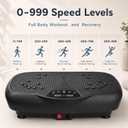 Whole Body Vibration Plate for Lymphatic Drainage, 990 Speed Levels, 330 lb