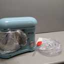 Kitchen in the box Stand Mixer - 6.5 Quart Mixing Bowl with Handle, 900 Watt Powerful Heavy Bread Dough Standing Mixers Tilt-head with Dough Hook, Whisk, Flat Beater and Splash Guard (Blue)