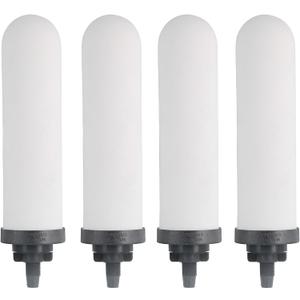 4PCS 7" Ceramic Filter, Replacement Filters Candle Activated Carbon for ProOne Countertop Gravity Water Filter System, Household Water Bucket,Water Cooler Filtration Systems