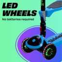 SKIDEE Kick Scooter for Kids Ages 3-5 | Foldable 3 Wheel Scooter with Lean-to-Steer, Adjustable Height, Removable Seat & LED Light Wheels | Toddler Scooter Up to 12 Year Old Boys/Girls