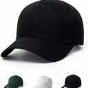2026 Official Baseball Cap, Cotton Soccer Fan Hat, Adjustable Football Sports Cap for Men Women Outdoor Travel Black