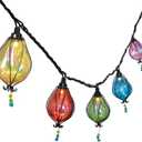 Vigdur Multicolor Outdoor String Lights with 10 Bulbs Connectable Waterproof, Indoor Outdoor Patio Light for Party Wedding Bedroom Cottagecore Decor (Culinan)