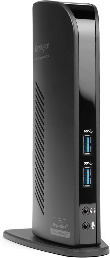 Kensington USB 3.0 Dual Display Docking Station for MacBooks, Windows and Surface (K33972US)