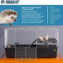 Prevue Pet Products Universal Small Animal Home - Small Animal Cage for Hamsters, Guinea Pigs, Ferrets, Dwarf Rabbits, Rats, Chinchillas, Hedgehogs, Indoor Use, Tight Wire Spacing - Gray