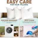 Pillowflex Synthetic Down Pillow Insert - 26x26 Down Alternative, Ultra Soft Large Square European Throw Pillow, Couch Euro Sham, Bed - 1 Decorative Form (26 Inch by 26 Inch)