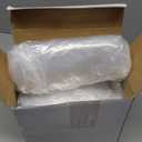 Boao 6 Pcs 48 Inch Round Plastic Fitted Tablecloth with Elastic Edge Design Waterproof Table Cover Plastic Tablecloth Protector for Table(Clear)