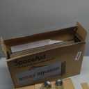 SpaceAid Spice Rack Organizer with 36 Spice Jars, 386 Spice Labels, Chalk Marker and Funnel Set for Cabinet, Countertop, Pantry, Cupboard or Door & Wall Mount - 36 Jars, 17.2" W  10.8" H, Black