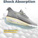 FitVille Men's Wide Walking Shoes Athletic Sneakers Lightweight Workout Slip-on Shoes for Flat Feet - Cloud Strider V1