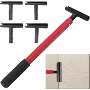 Door Adjustment Tool, 4-Piece Door Hinge Tool Set for Precision Gap Adjustment - Professional Hinge Adjuster for Residential & Commercial Doors