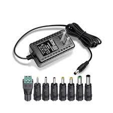 12V 2A AC Adapter Charger with 8 Tips, ac/dc Adapter 100240v, 50/60hz 12 Volts 2000mA DC in 12V Power Supply Cord for Seagate & WD My Book WD LED Strip Light, CCTV Camera,Router, DC 12V 1.5A 1a Cable