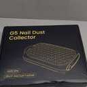 Nail Dust Collector. 1600PA Dust Collector Nail Tech.Nails Dust Collector Machine with LED Display 30 Filter Paper, Suitable for Nail Salons/Home Manicures Acrylic Nail Tools（White）