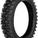 FVRITO 80/100-12 3.00-12 Back Rear Tire And Inner Tube for 90cc 110cc 125cc SSR CRF XR70 CR60R KLX110 KX60 DRZ DS80 JR80 RM50 PW80 TTR YZ60 65SX Off Road Motocross Pit Dirt Bike