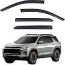 Window Visors Rain Guards fits 2025 2026 Equinox (Not for EV), Out-Channel Side Window Wind Deflectors Vent Shades Accessories, Dark Smoke 4 Pcs