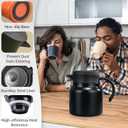 27 oz Single Stainless Steel Thermal Coffee Carafe, Double Wall Vacuum Insulated Creamer Container, Beverage Dispenser for Milk and Hot Chocolate, Tea Pot. (Orange) (EXP 06/07/30)