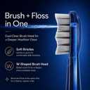 Electric Toothbrush with Water Flosser for Adults, 3-in-1 Sonic Brush & Floss Combo, Cordless Oral Irrigator with 5 Brush Heads, 3 Modes, 30-Day Battery, Travel Toothbrush for Braces, Sensitive Gums