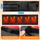 2 Pack Propane Tank Heater Blanket Gas LP Cylinder Tank Heater with Thermostat Controller Adjustment 41-122 F and Timer Function, Propane Buckets Warmer Blanket Fit for 5-40LB Tanks (Black)