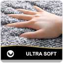OLANLY Bathroom Rugs 30x20, Extra Soft and Absorbent Microfiber Bath Mat, Non-Slip, Machine Washable, Quick Dry Shaggy Bath Carpet, Suitable for Bathroom Floor, Tub, Shower (Medium, Dark Grey)