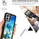 for Moto G Power 5G 2024 Case for Men Women Turtle Starfish Mixed Dual Layer Heavy Duty Shockproof Rugged Protective Phone Case for Motorola G Power 5G 2024