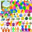 XIMISHOP 60PACK Pre Filled Easter Eggs with Party Favors Assortment Bulk,Easter Party Favors Surprise Eggs for Easter Eggs Hunt, Easter Basket Stuffers Fillers, Classroom Prize Supplies