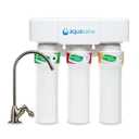 Aquasana Under Sink Water Filter System - Reduces PFAS, Lead, & Chlorine in Drinking Water - Under Counter Claryum Filtration for Kitchen - 3-Stage Max Flow - Brushed Nickel Faucet - AQ-5300+.55