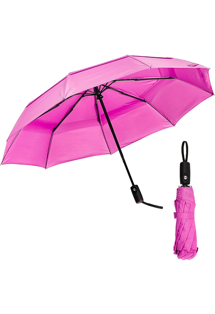 Mr. Pen- Windproof Travel Umbrella, Pink Blossom, Automatic Umbrellas for Rain, Compact Umbrella, Travel Umbrella Compact, Umbrella Windproof Umbrella, Umbrellas for Rain Windproof, Portable Umbrella