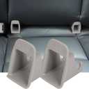 ISOFIX Interface Belt Latch Guide, 2 Pcs Car Seat ISOFIX Interface Buckle Fixed Guide Groove Car Seat Bracket Connector, Grey