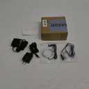 EShine Black Matte Under Cabinet Puck Lights with Hand Wave Sensor  Circular LED Cabinet Lights  Dimmable  Pack of 3, Cool White (6000K)