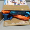 Hot Wheels Toy Car Track Set, Deluxe Building Box with Motorized Booster, 1:64 Scale Vehicle, Speed Snap Track, Boosted Jump Speedway