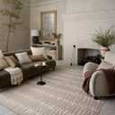 Loloi Amber Lewis Bexley Collection BEX-02 Taupe/Natural 11'-6" x 15' Area Rug Neutral, Textured, Living, Bedroom, Dining, Carpet