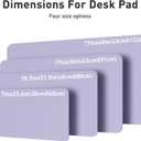 Aothia Leather Desk Pad Protector, Mouse Pad, Office Desk Mat, Non-Slip PU Leather Desk Blotter, Laptop Desk Pad, Waterproof Desk Writing Pad for Office and Home (31.5" x 15.7", Lavender)