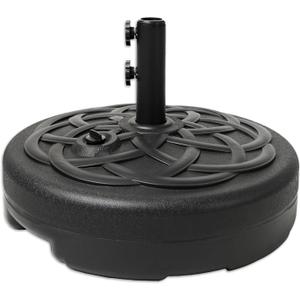 C-Hopetree 112 lb Heavy Duty Water Fillable Base Stand for Patio Outdoor Market Table Umbrella, Black
