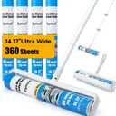 14.17" Large Lint Rollers for Pet Hair Extra Sticky, 360 Sheets Roller with Long Handle for Cleaning Carpets, Clothing, Couch, Furniture Wall Cleaner Mop Dust Remover