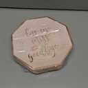 BLUE PANDA Bachelorette Party Plates - Kiss the Miss Goodbye, Rose Gold, 48 Count