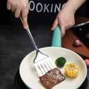 3 x Berglander Spatula, Stainless Steel Gold Handle Slotted Turner, Golden Handle Spatulas With Titanium Plating, Kitchen Spatula For Cooking, Barbeque Turner, Spatulas For BBQ (Gold Handle)