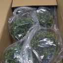 ChrisXiao 3ft Artificial Triple Ball Boxwood Topiary Tree Set of 2, Artificial All Year Green Fake Plant Ball Trees, UV-Resistant Indoor/Outdoor Porch Decor with Sturdy Pot