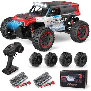 1/16 Brushless RC Car S912Pro, Electric 4WD High Speed RC Car, 2.4G Remote Control RC Truck, Brushless Off-Road Truck with Paddle Tires & 2 * 2S Battery for Adults and Kids, 11 x 12 x 13 inches