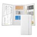 YGDMD Tri-folding Car Registration and Insurance Holder,Upgraded Car Registration and Insurance Card Holder with Multiple Pockets,Large Capacity Cars Insurances and Registrations Holders (White)