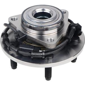 KUSATEC 515073 Front Wheel Hub and Bearing Assembly Compatible with Dodge Ram 1500 2002 2003 2004 2005, 5 Lugs w/ABS
