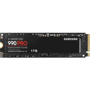 Samsung 990 PRO SSD 1TB PCIe 4.0 M.2 2280 Internal Solid State Hard Drive, Seq. Read Speeds Up to 7,450 MB/s for High End Computing, Gaming, and Heavy Duty Workstations, MZ-V9P1T0B/AM