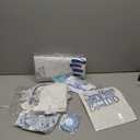 Something Blue Before I Do Bridal Shower Decorations,127 PCS Blue Bachelorette Party Decorations with Coquette Bow Balloon Arch Kit Floral Backdrop Tablecloth Banner Garland Cake Topper Veil