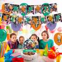 The Owl House Birthday Party Decorations, Owl House Cartoon Theme Party Supplies set with Happy Birthday Banner, Cake Cupcake Toppers, Balloons for Adult Party Favors