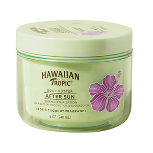 Hawaiian Tropic After Sun Body Butter with Coconut Oil, 8oz, After Sun Lotion, Moisturizing Body Lotion, After Sun Moisturizer, Coconut Body Butter, After Sun Care, After Sun Skin Care, 8oz