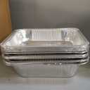Alpha Living 6 Pack - Disposable Chafing Dish Buffet Set, Half Size Pans, Welded Body Food Warmers for Parties, Fuel Cans Complete Set, Warming Trays
