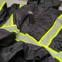 VENDACE Hi Vis Reflective Safety Winter Jackets for Men Polar Fleece Lining ANSI Class 1 High Visibility Jacket Black (Black,L)