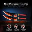 Zisu Two Tengen Swords, About 31 inches, Hashira Pillars & Tengen Uzui Sword Katana for Cosplay Purpose, Anime Sword with Original Texture